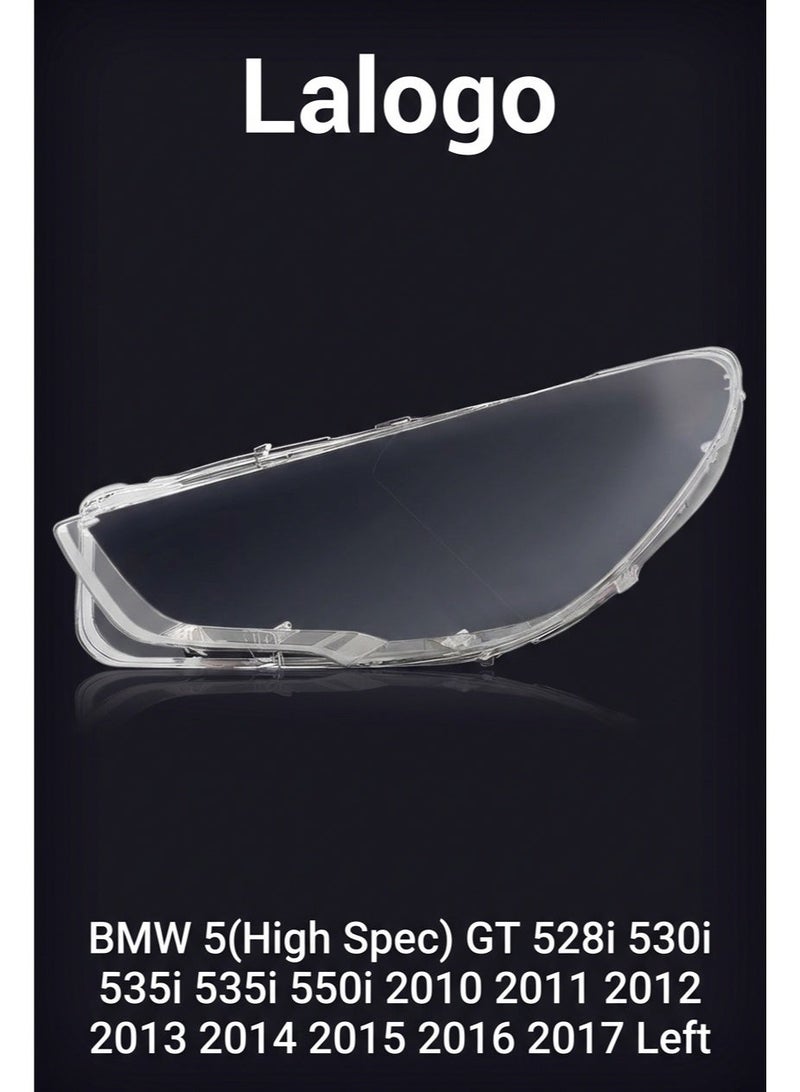 Headlight Lens Cover for BMW 5(High Spec) GT 528i 530i 535i 535i 550i 2010 2011 2012 2013 2014 2015 2016 2017 Left-QDDZ-10BM5XGTHL